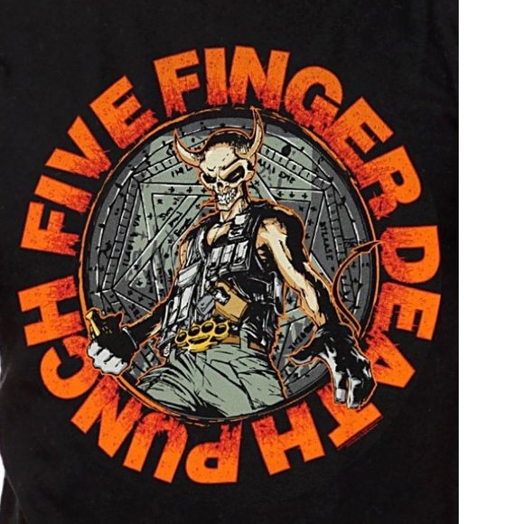 Five Finger Death Punch T-Shirt Seal Of Ameth Logo 5FDP metal rock L NWT - Picture 2 of 2